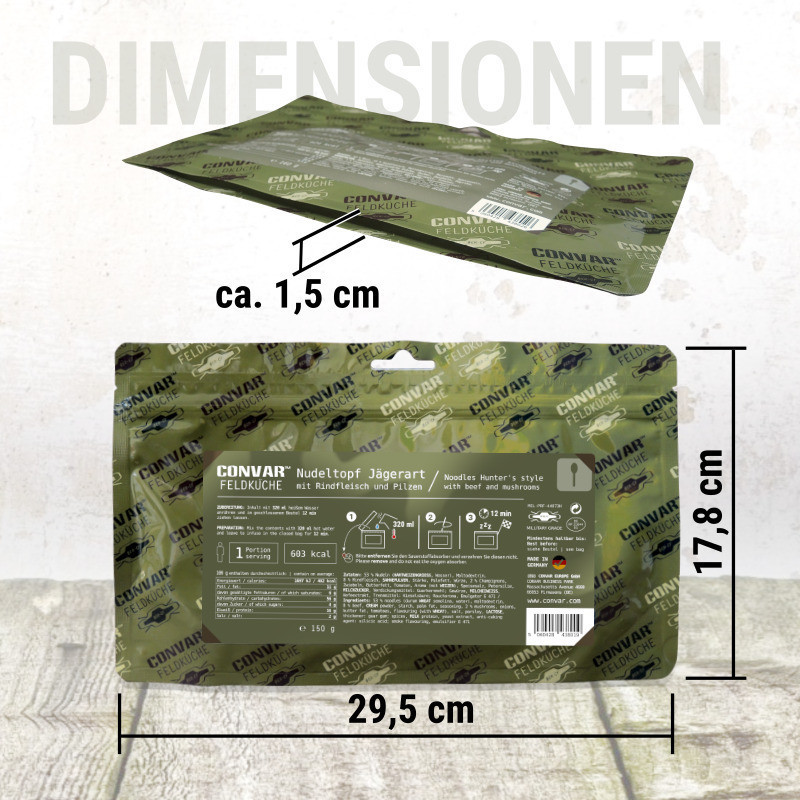 Convar Emergency Food | Potetgryte | Frysetørket mat | 100g - 2