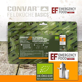 Convar Emergency Food | Nödmat mjölkpulver | Frystorkad mat | 350g