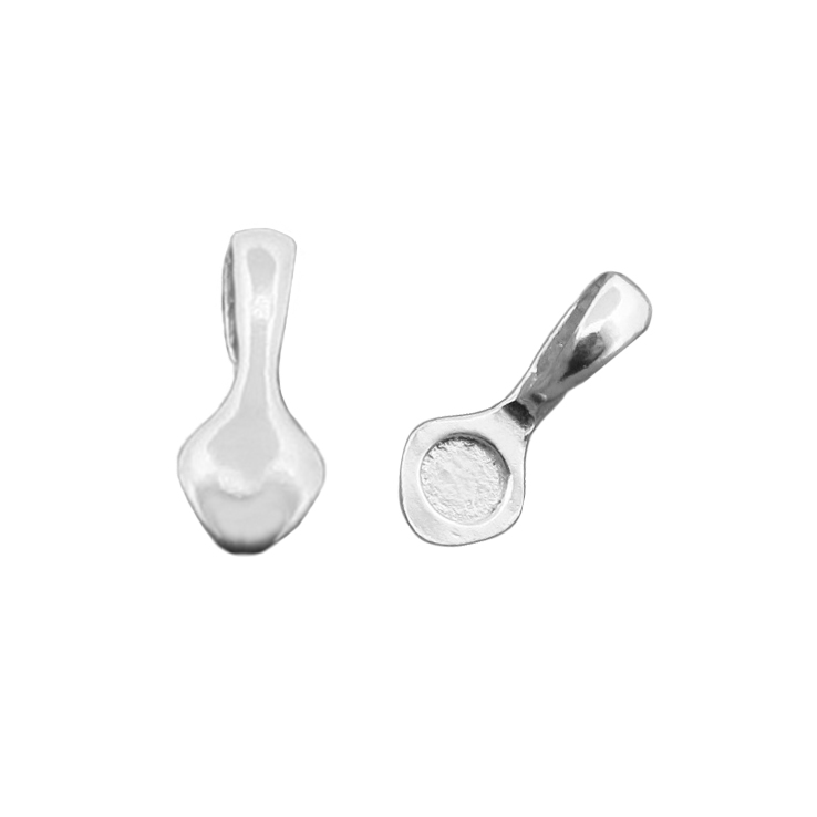 Spetsögla 16mm i Äkta Silver - limmas