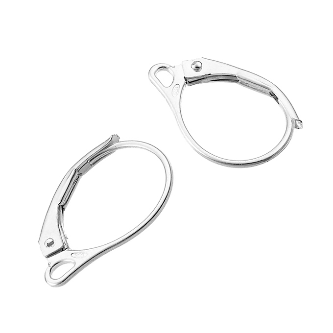 Ear wire Lever back Sterling Silver