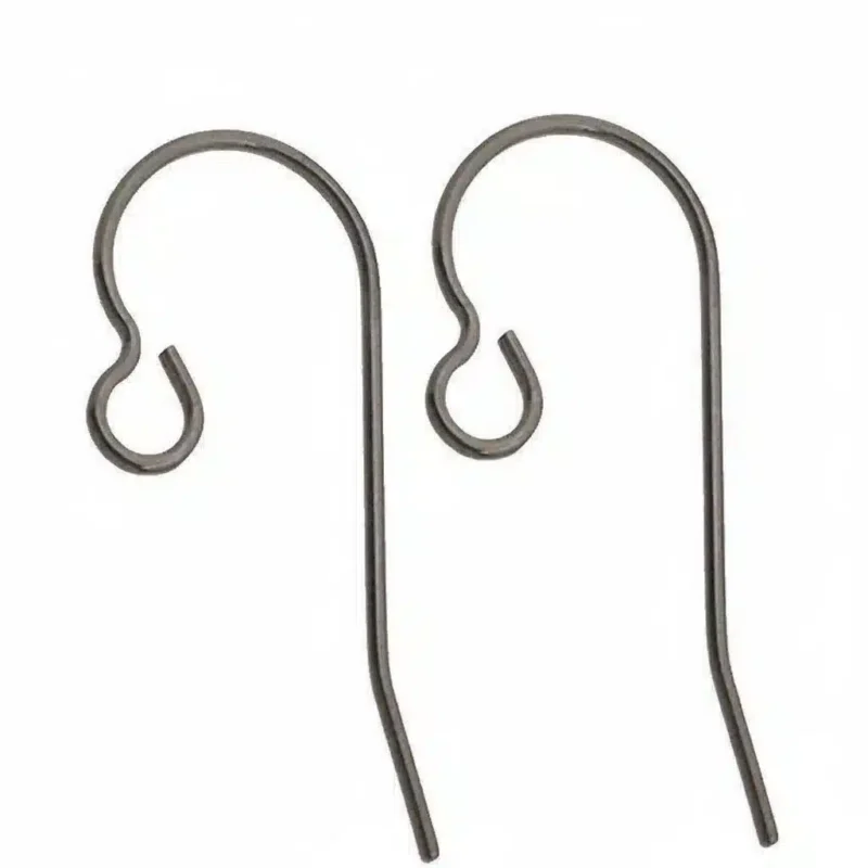 Ear wire Plain Titanium