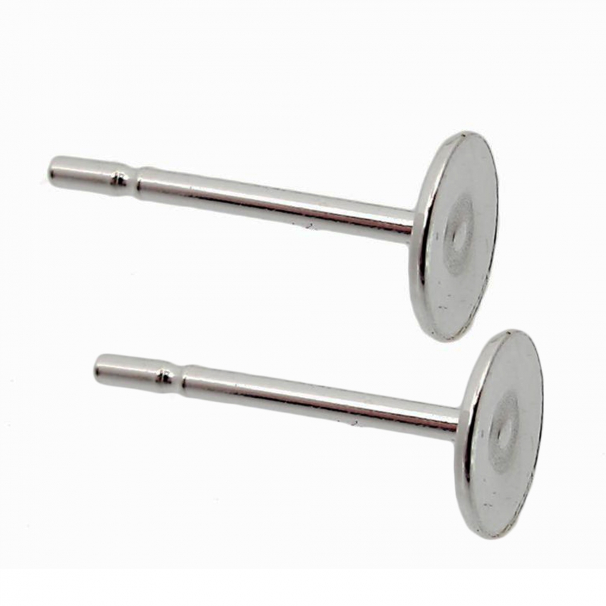 Earring Posts Glue-On 5mm Sterling Silver