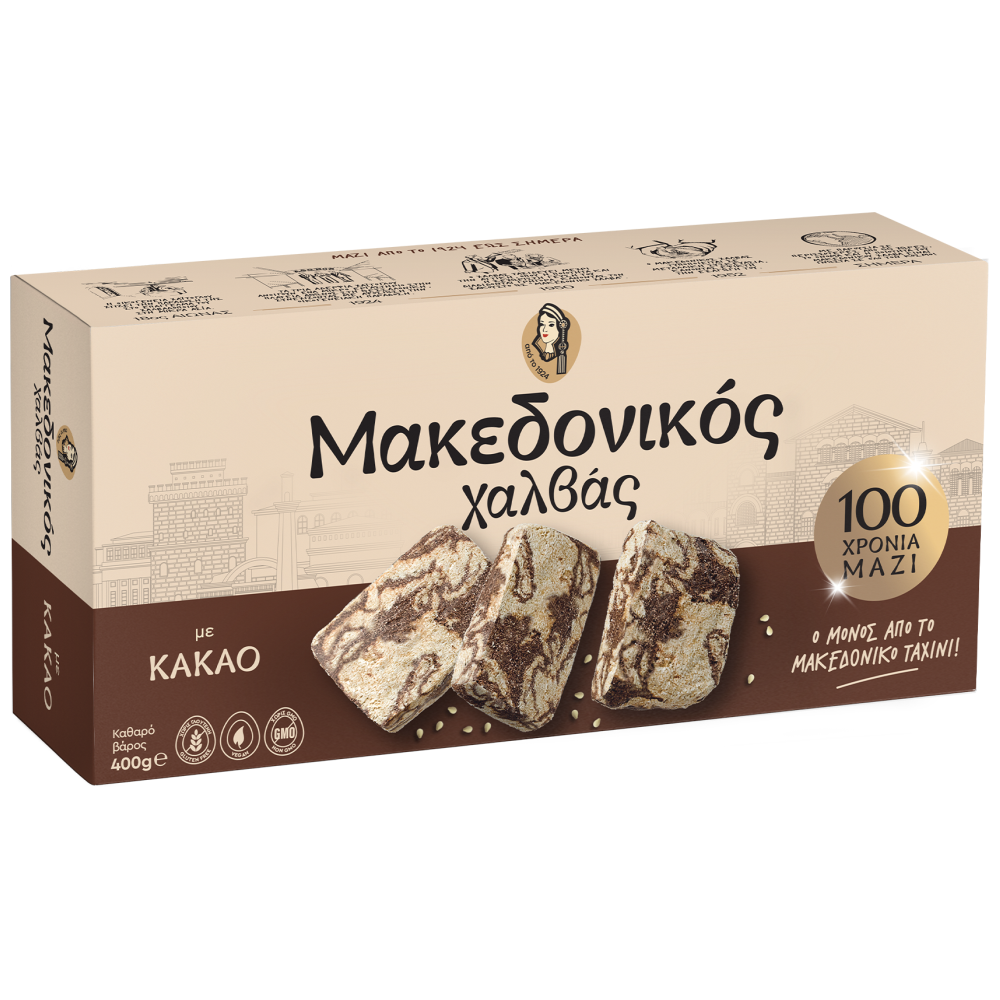 MAKEDONIKOS chalvas med kakao 400g, 