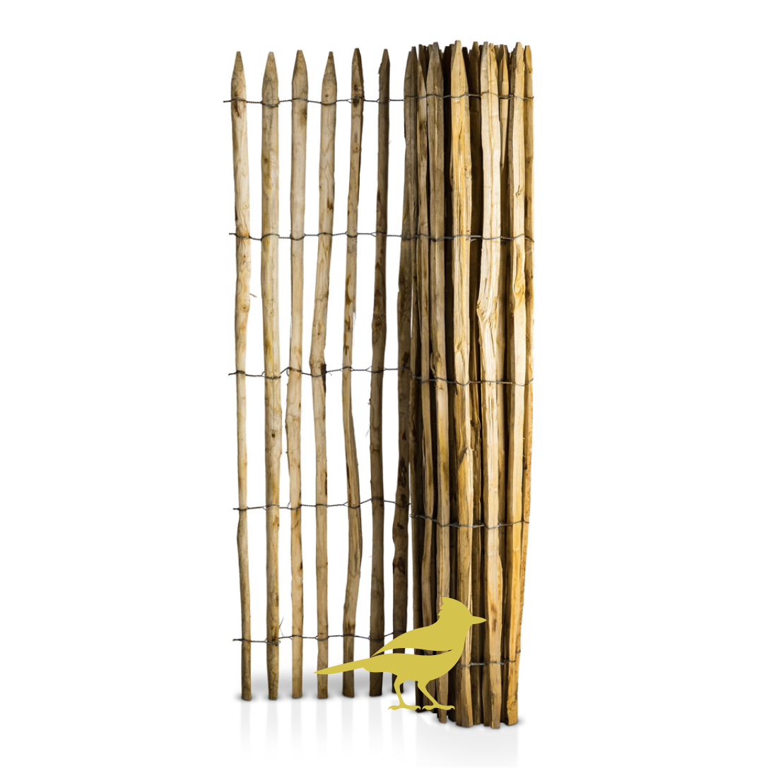 Kastanjestaket tätt, höjd 200 cm längd 5 meter, franskt