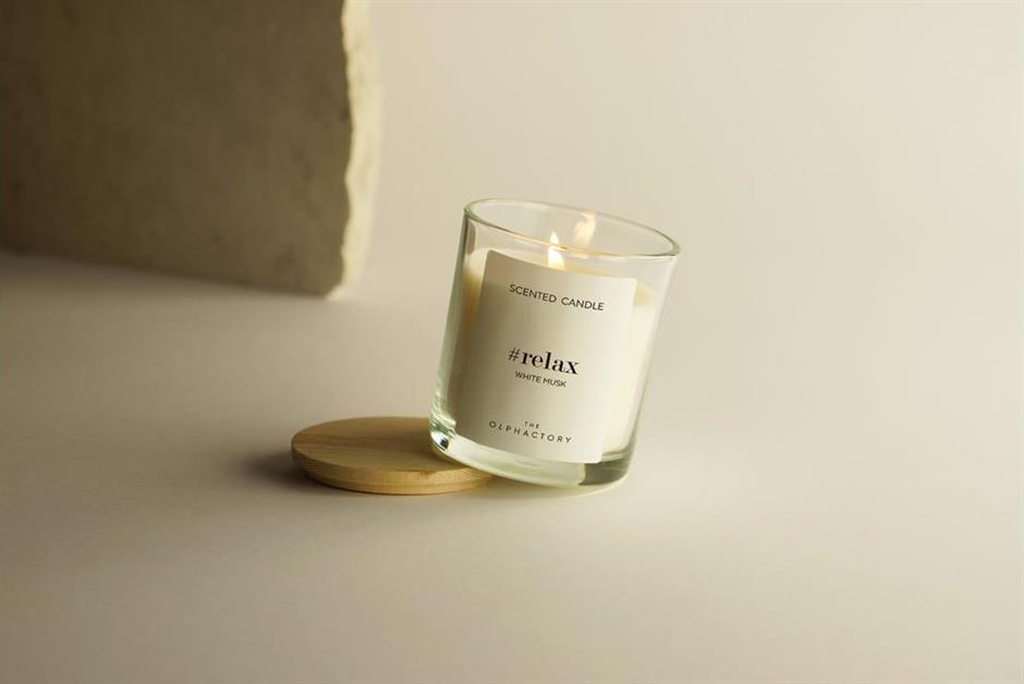 The Olphactory Relax White Musk Candle - 2