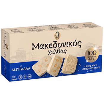 MAKEDONIKOS chalvas med mandlar 400g, 
