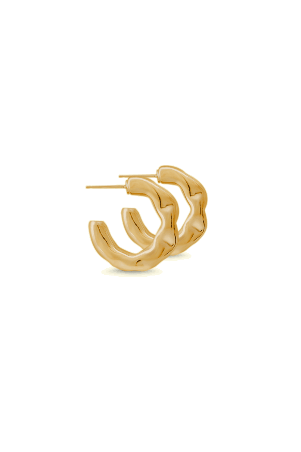 Medium Lune Hoops Gold