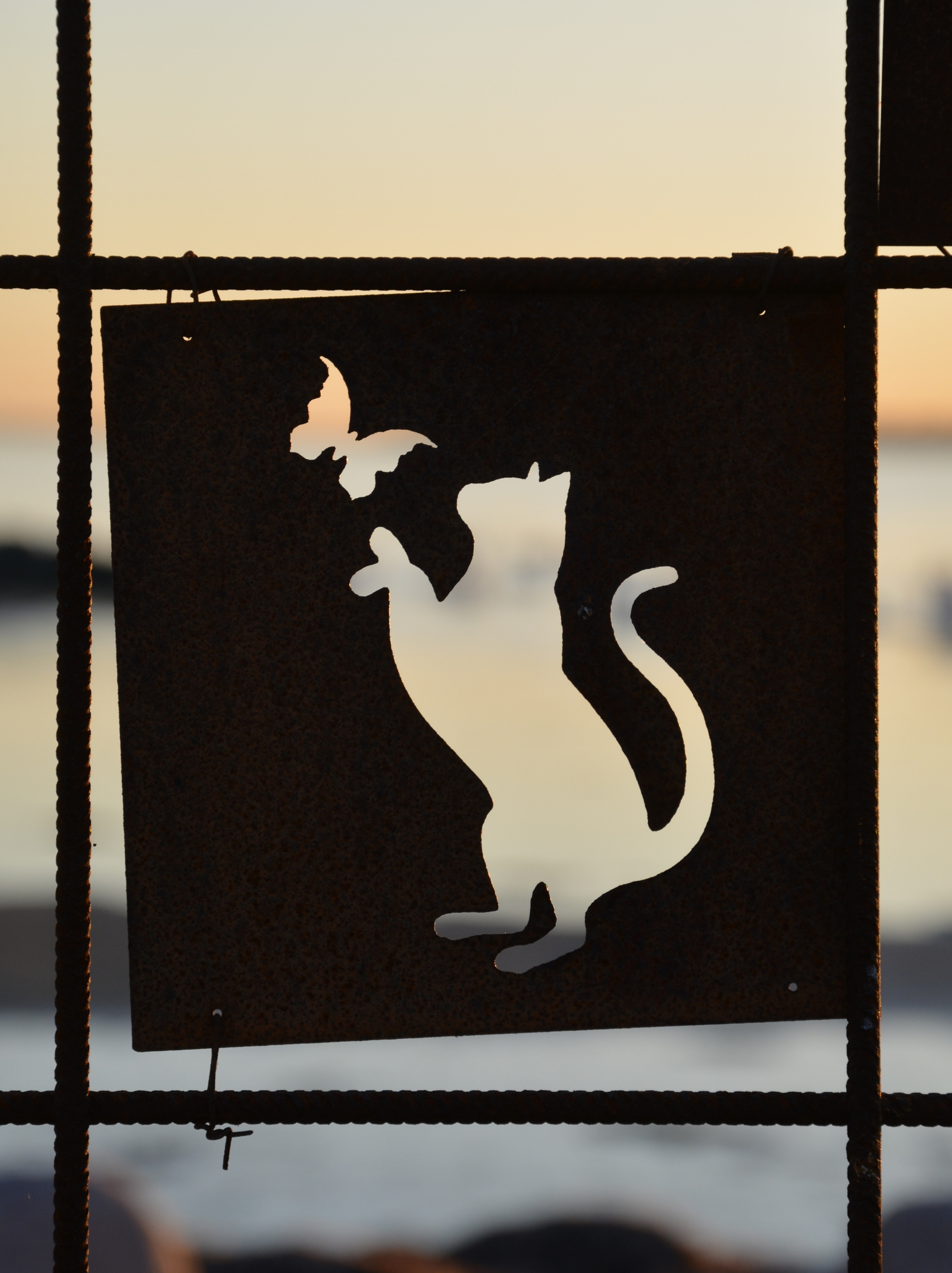 Rostig skylt till armeringsnät KATT 14 cm - 4