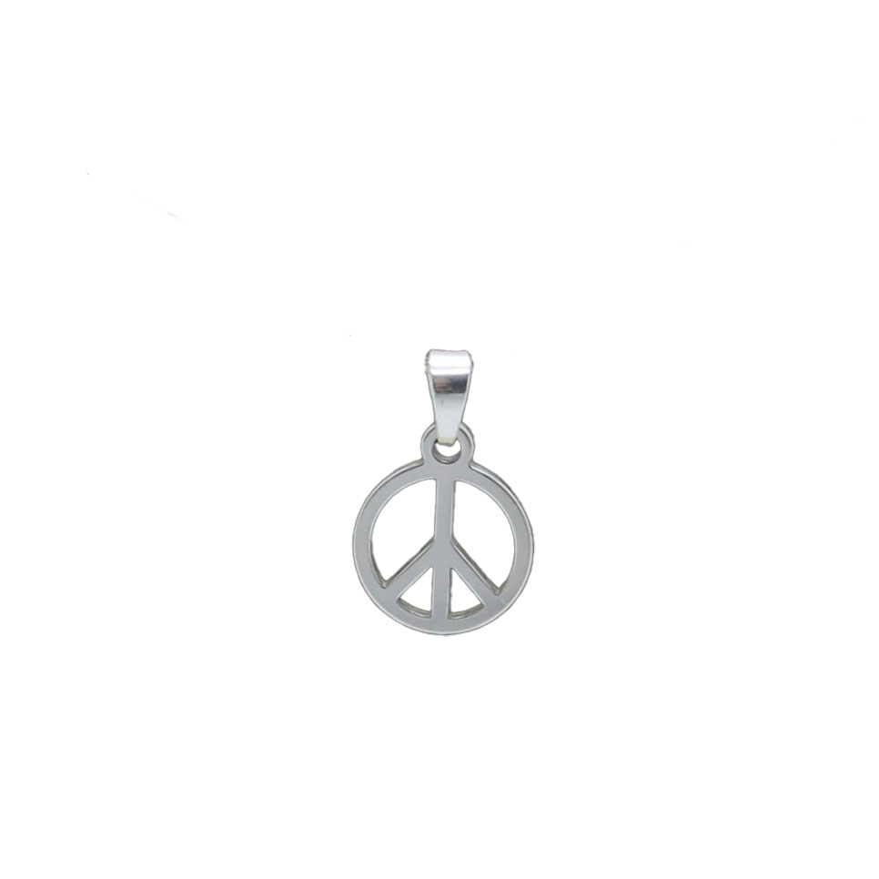 Sterling Silver Peace Charm 10x16mm