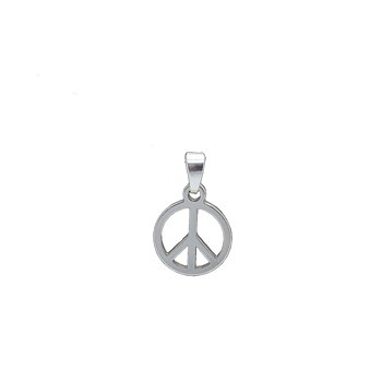 Hängsmycke Peace 10x16mm i äkta silver
