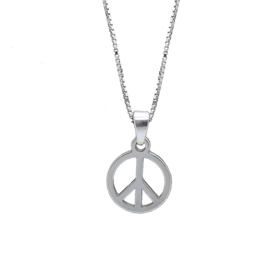 Sterling Silver Peace Charm 10x16mm - 2