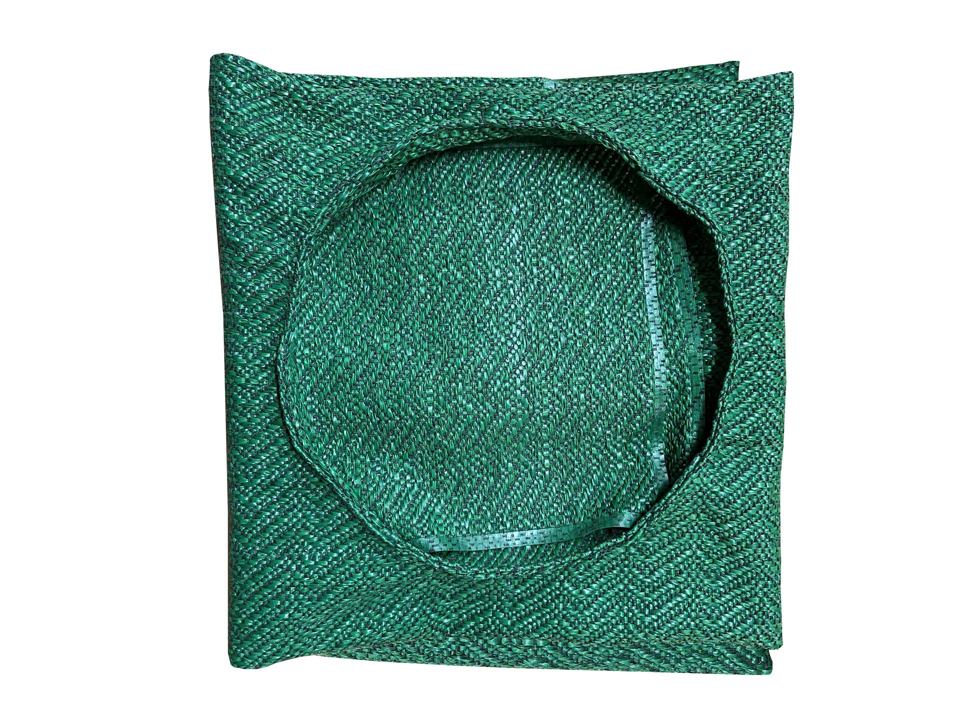 Urngravklädsel - 90x90 cm, runt hål diameter 30 cm, Grön