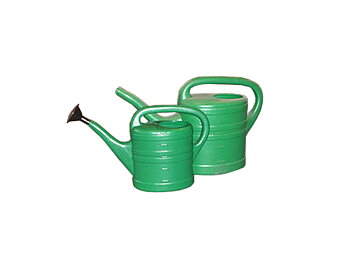 Vattenkanna grön plast, 10 liter.