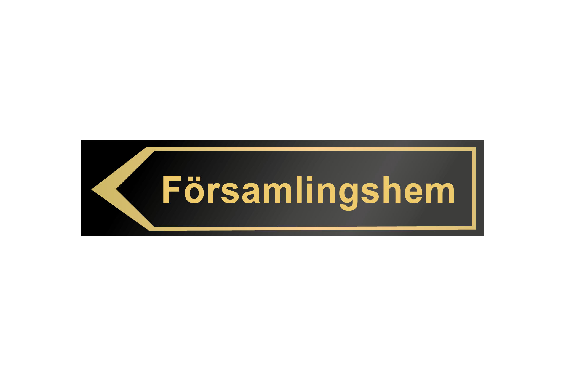 Hänvisningsskylt, Församlingshem
