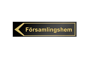 Hänvisningsskylt, Församlingshem