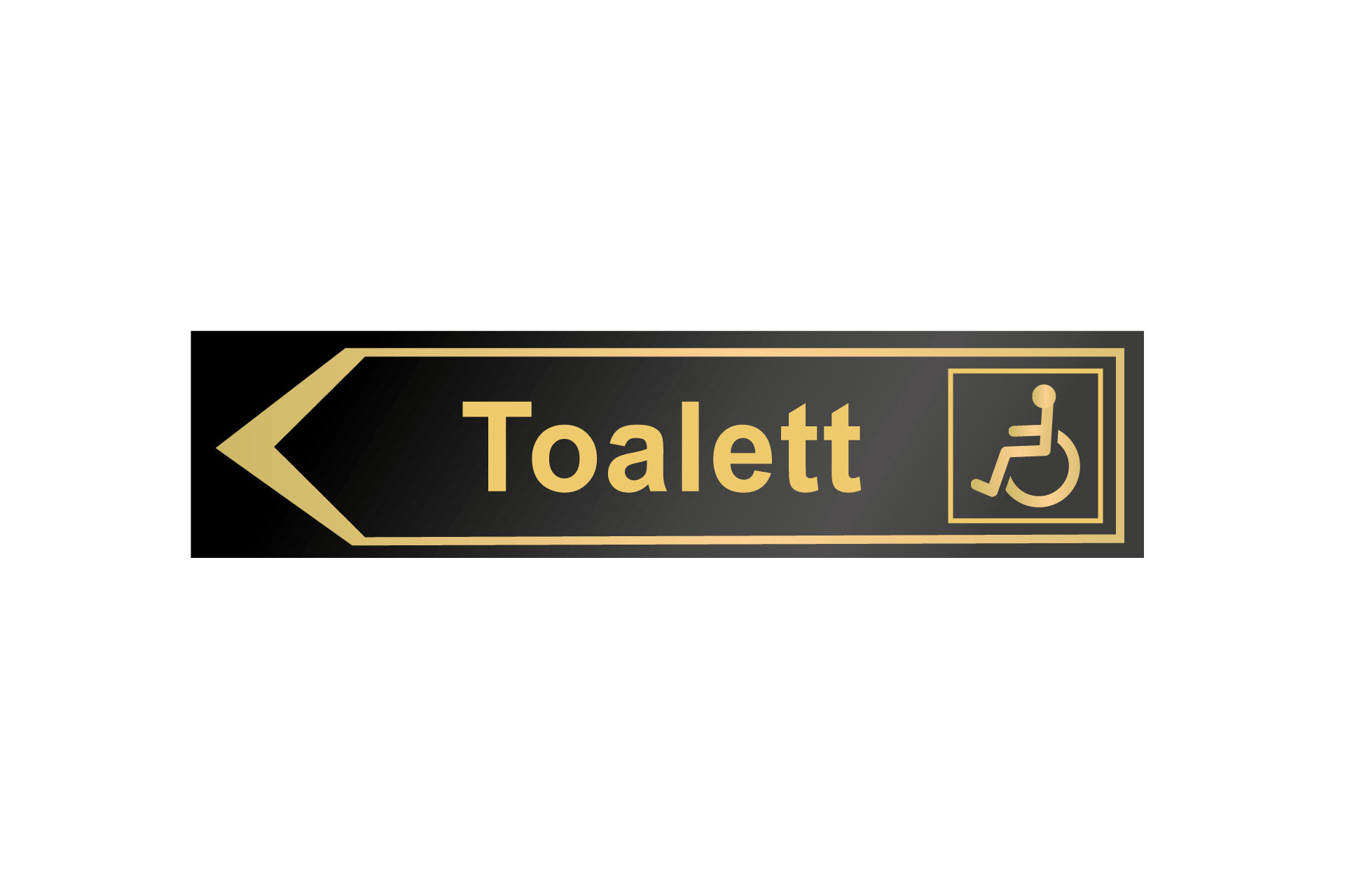 Hänvisningsskylt, Toalett, handikapp