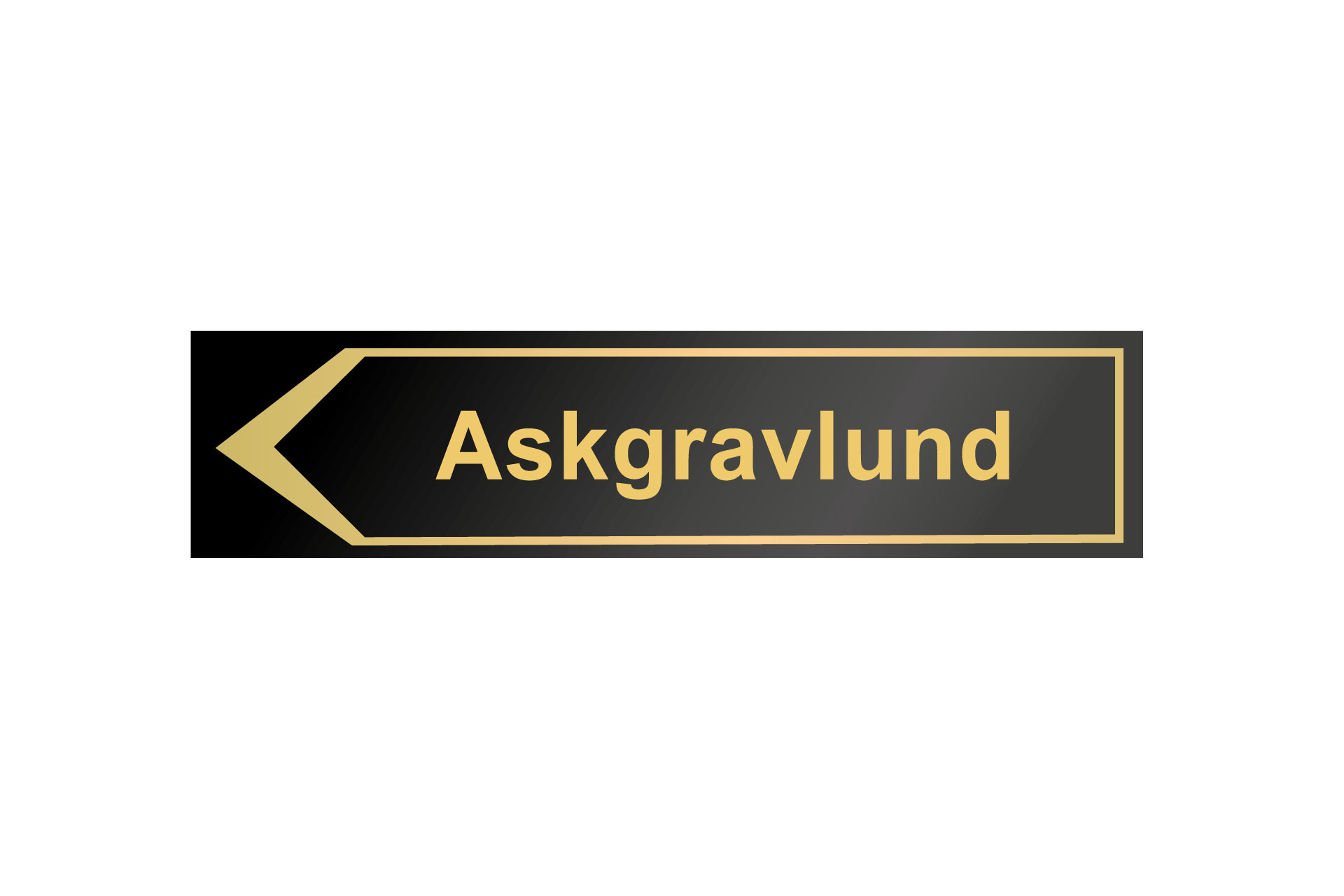 Hänvisningsskylt, Askgravlund
