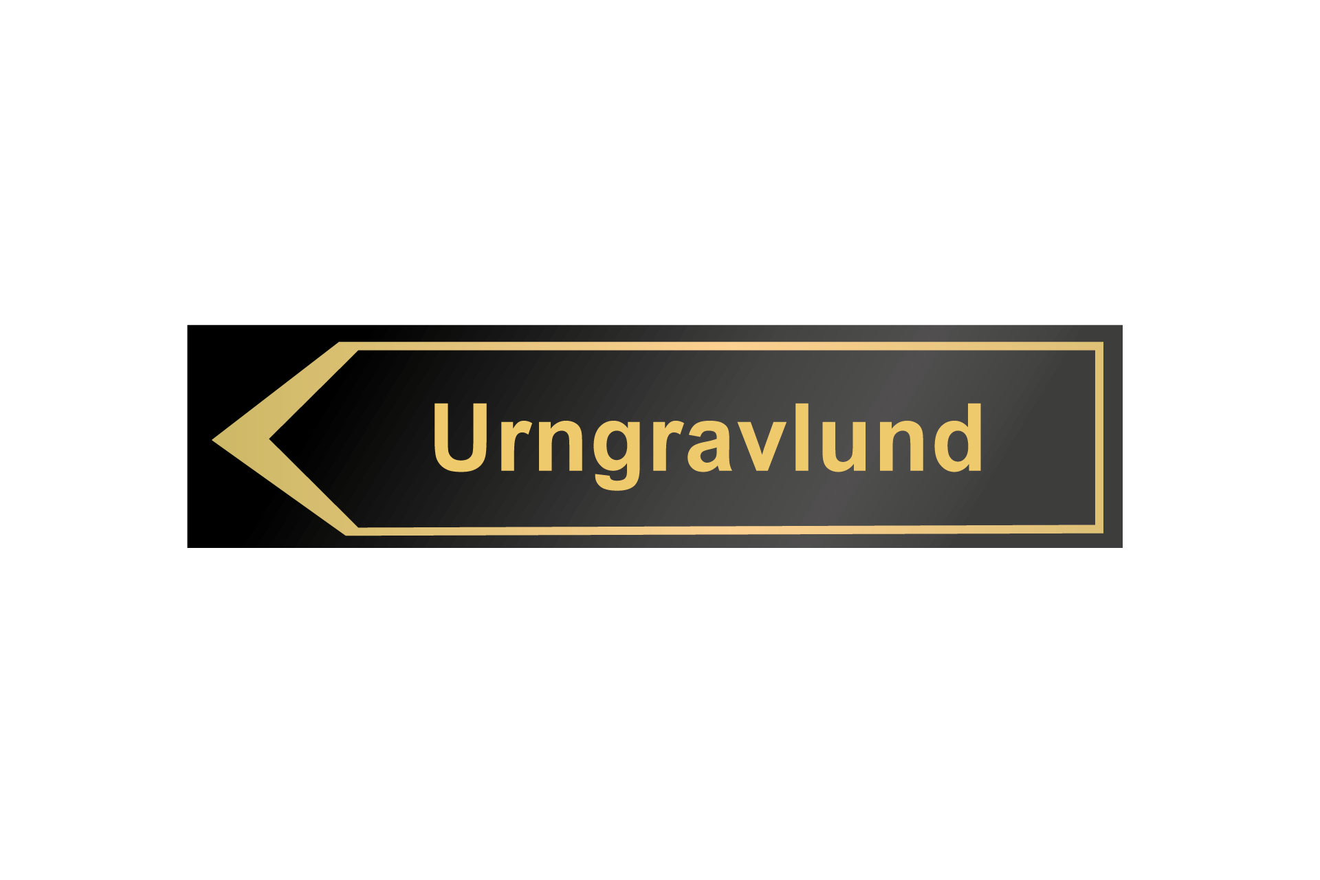 Hänvisningsskylt, Urngravlund