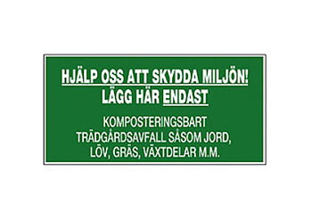 Miljödekal, Komposterbart 210*105 mm
