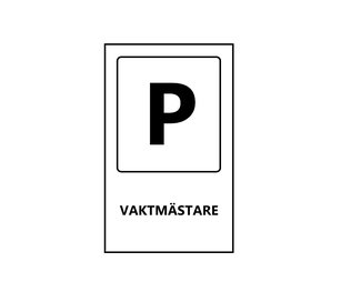 P-skyltar - Vaktmästare