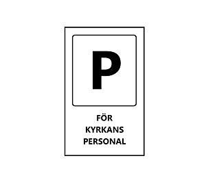 P-skyltar - Kyrkans personal