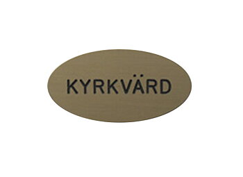 Rockmärke, 1 rad, nål - valfri text