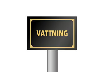 Skylt, Vattning