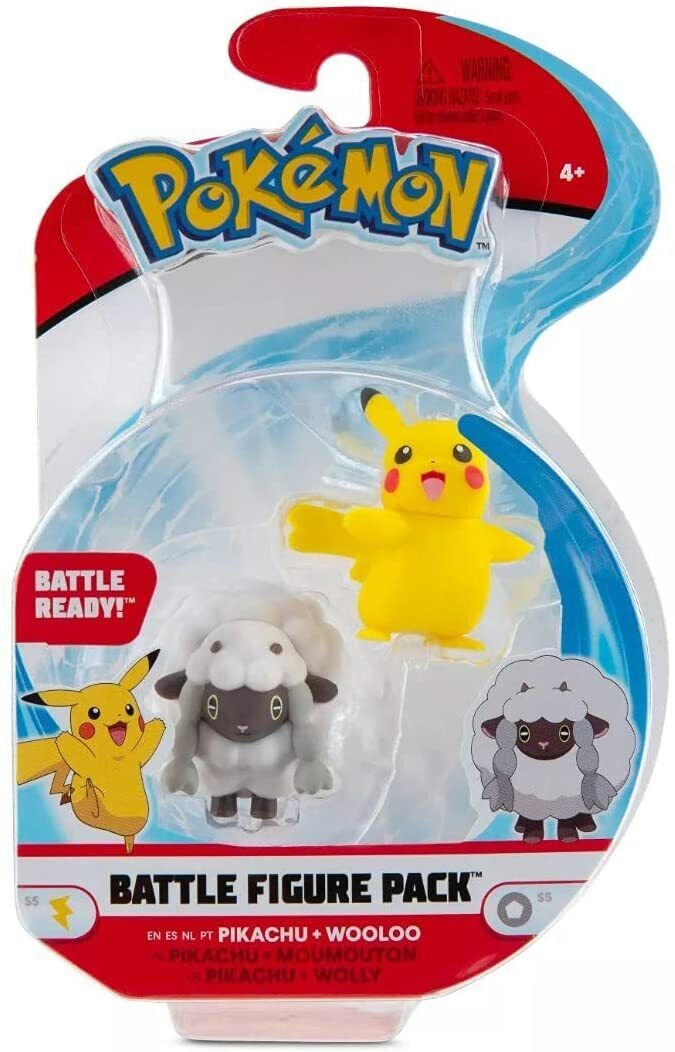 Pokemon Battle Figure Pikachu & Wooloo