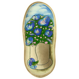 Heljä Liukko-Sundström (1984) Wall Plaque with Flower Pot Motif 39 cm
