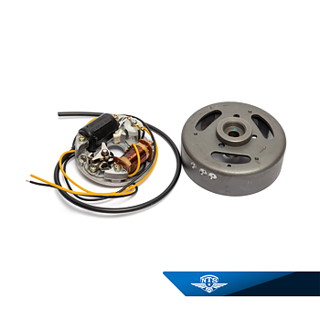Ignition system compl. "Lilla Bosch" counterclockwise 46,5 mm ignition coil.  Sachs 502/504/Zündapp 248