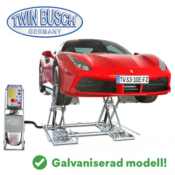 Låglyftande saxlyft 3 t galvaniserad