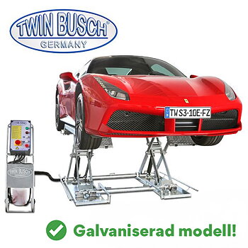 Låglyftande saxlyft 3 t galvaniserad