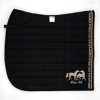 Dressyrschabrak Svart D6, leo/sand