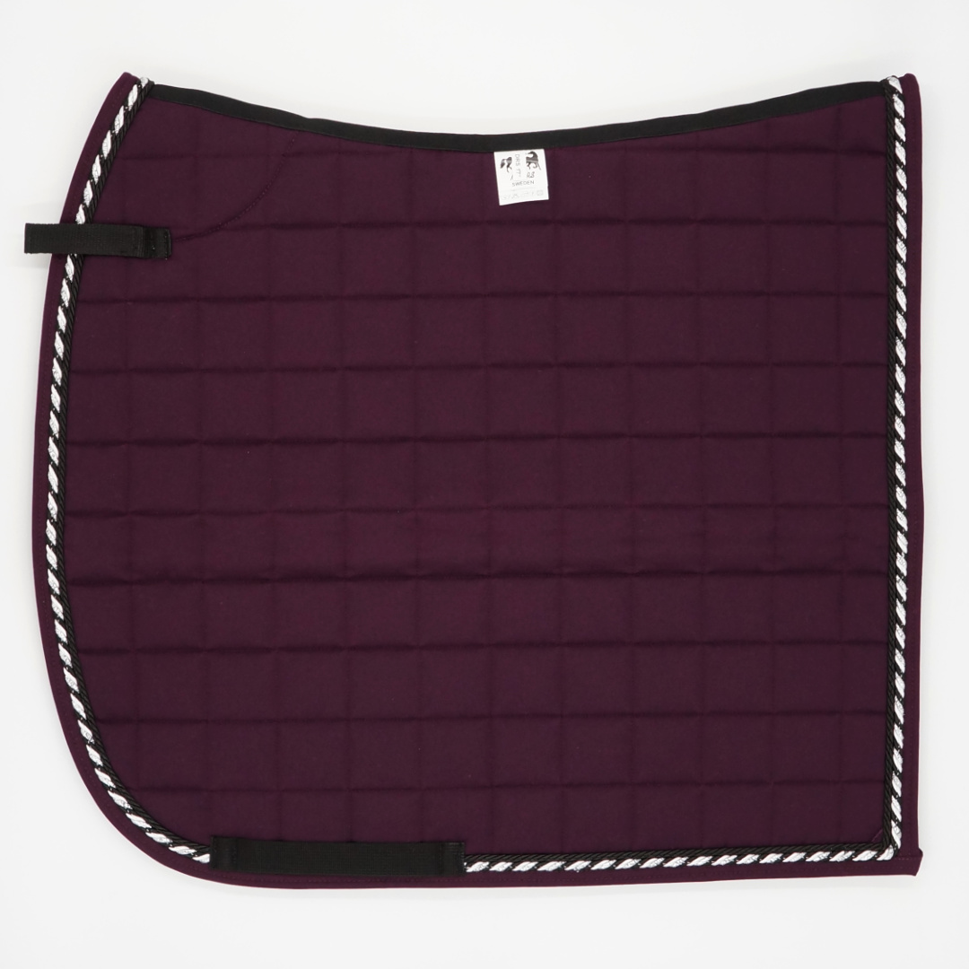 Dressyrschabrak Plommon D5, svart/silver - 3