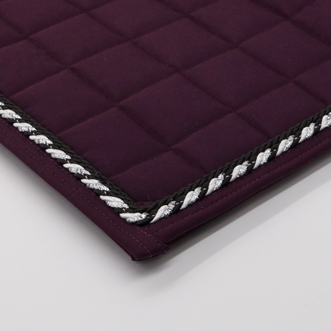 Dressyrschabrak Plommon D5, svart/silver - 5
