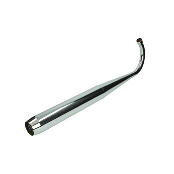 Avgasrör helsvetsat Zundapp fläktkyld  krom. 32 mm. Open flow