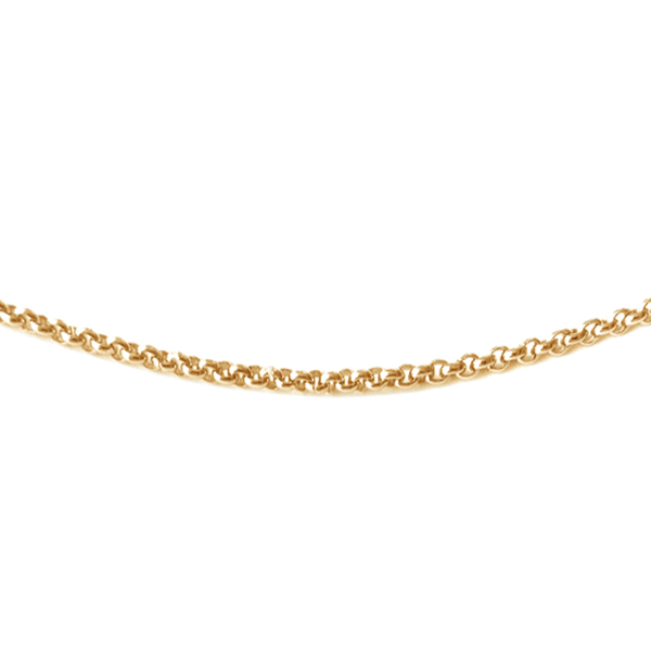 Gullhúðað baunakeðja, stál, 30–65 cm