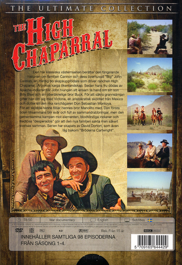 High Chaparral - Hela Serien (30-disc) - 2
