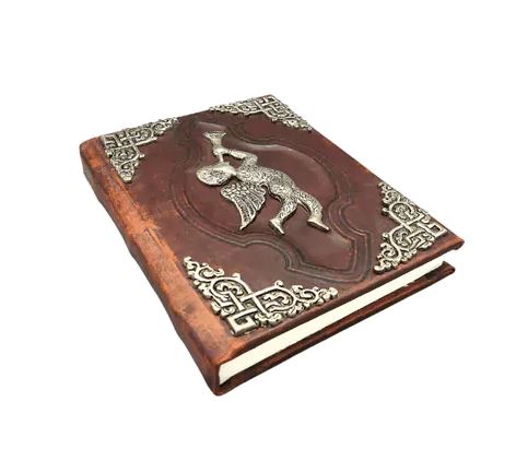 Läder Journal med Ängel 