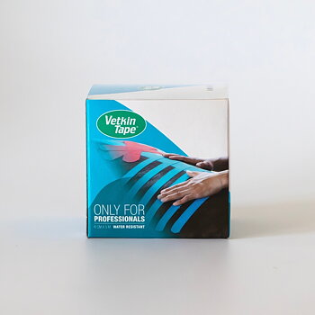 VetkinTape Kinesiologie-Tape für Pferde 6 cm x 5 m blau, 1 Rolle und Einzelhandelsverpackung, zur Muskelunterstützung und Rehabilitation von Pferden
