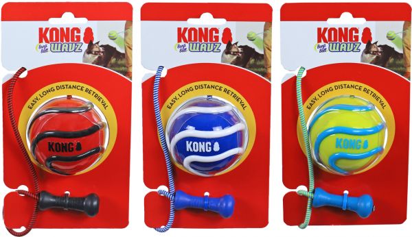 KONG Hundleksak Wavz Bunjiball Small  - 5