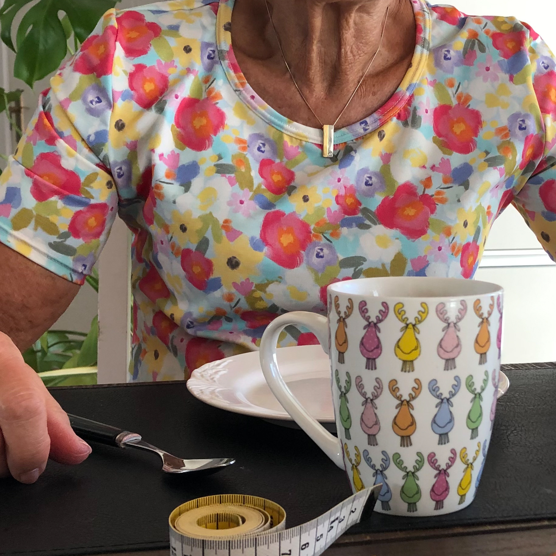 SLUTSÅLT! Jerseytyg ekologisk bomull,  "Sparkle & shine",  metervara  - 4