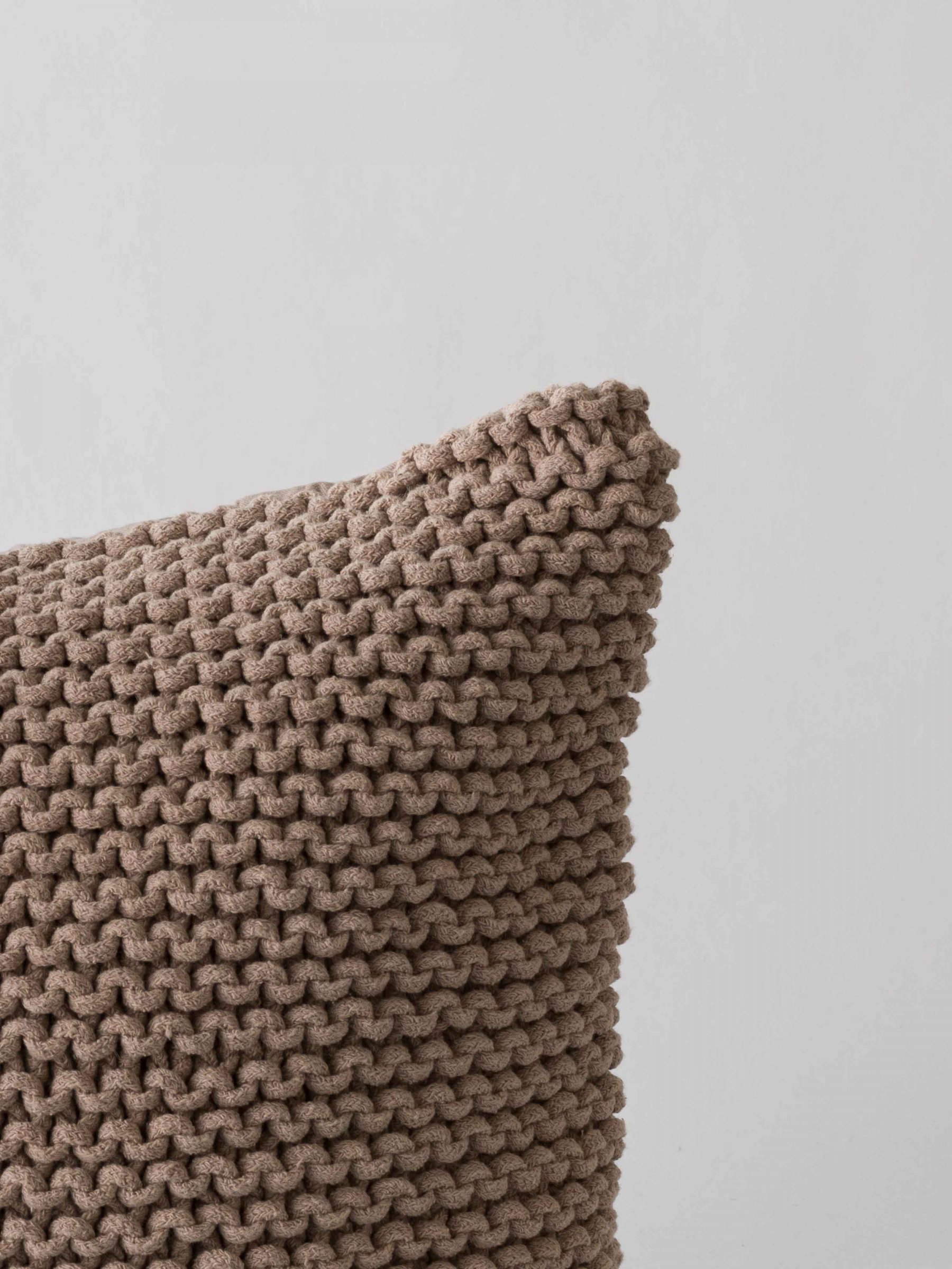 Tell Me More Rope Cushion Cover 50x50 Chestnut