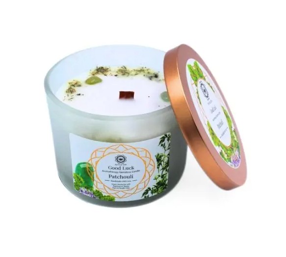 Green Tree Gemstone Dofljus,  Good Luck / Lycka  Patchouli 256g
