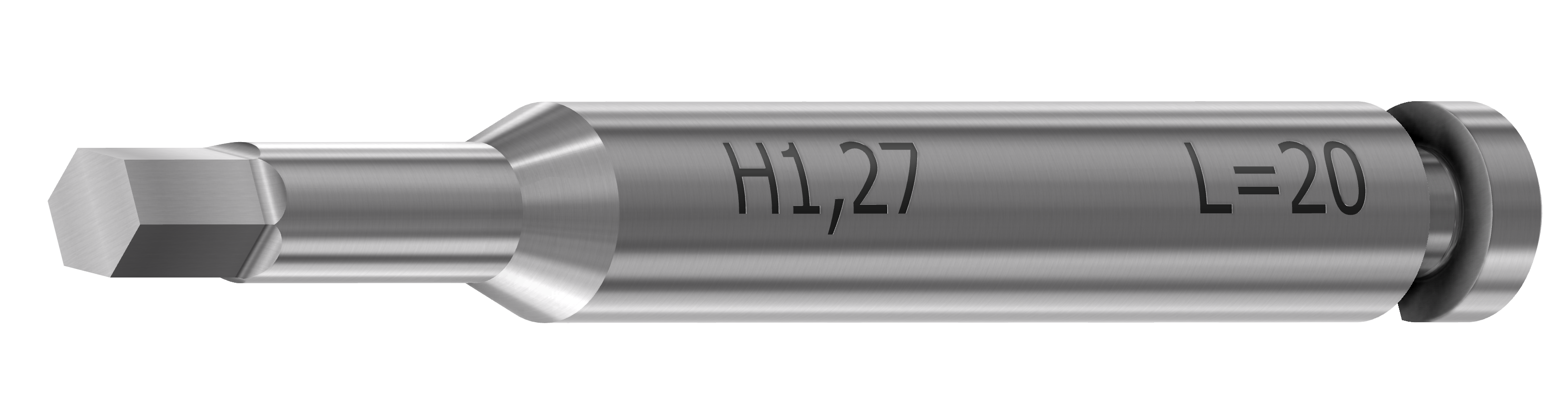 Screwdriver 20mm hex. 1,27mm head
