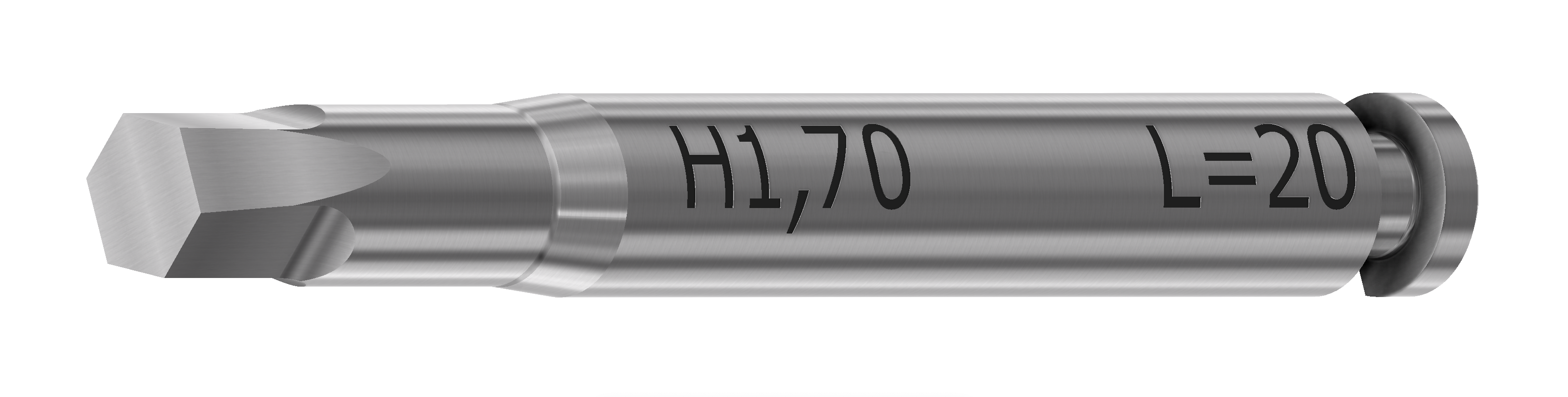 Screwdriver 20mm hex. 1,70mm head