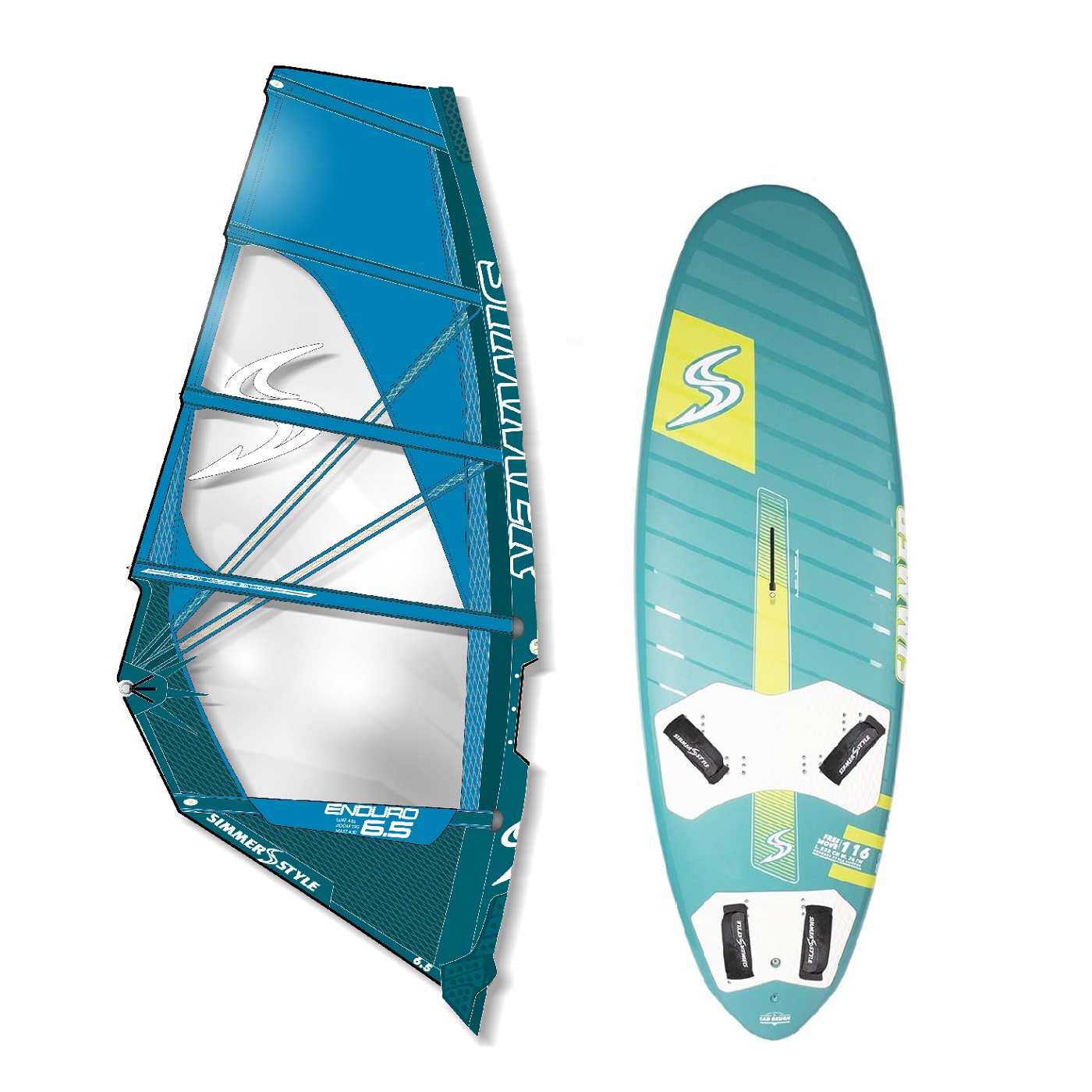 Freeridepaket Simmer Freemove 146 DS och Simmer Enduro 7,1-rigg