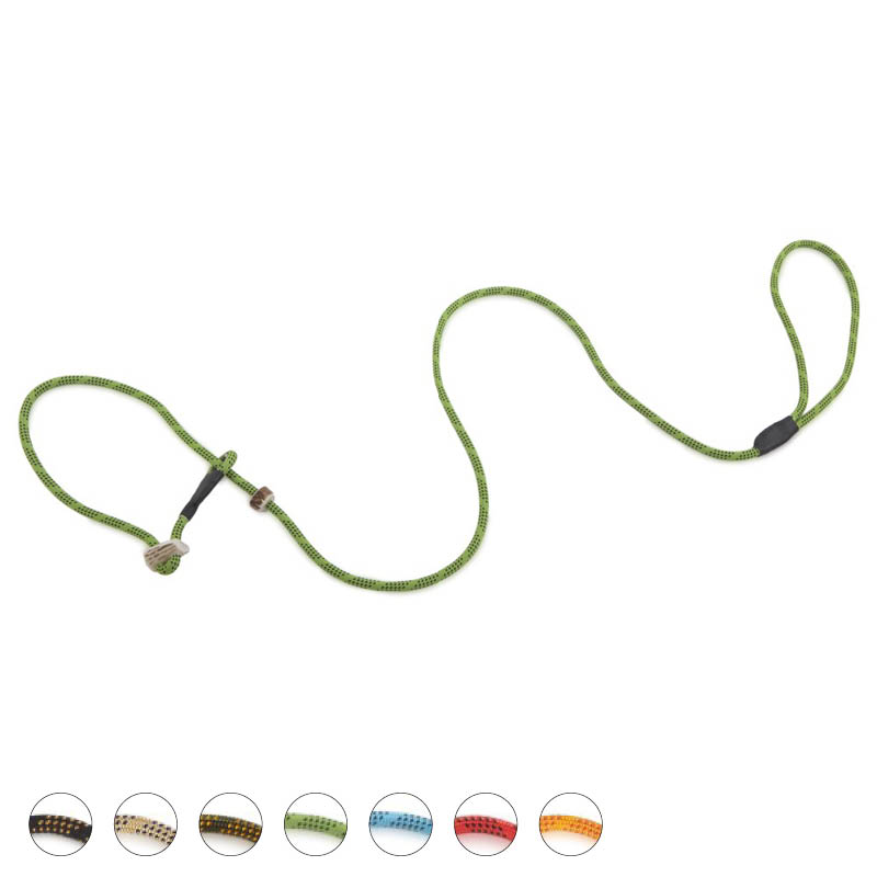 Retrieverkoppel med dubbla hornstopp, 150cm Ø6mm