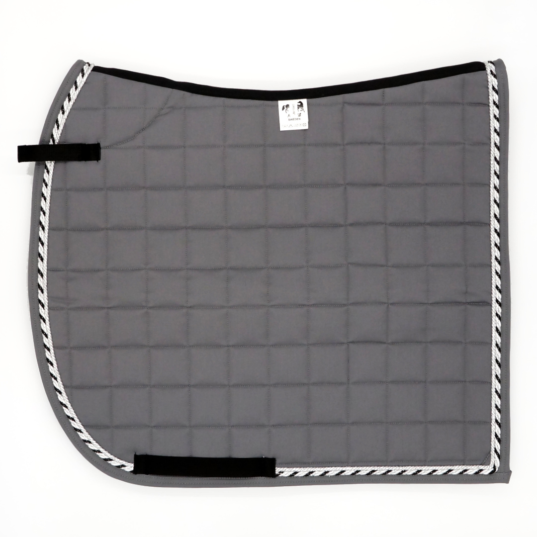 Dressyrschabrak Grafit D5, silver/3svartsilver