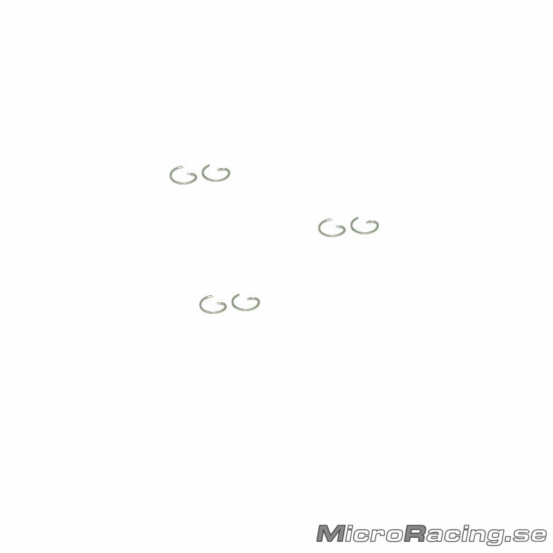 O.S. ENGINES - Piston Pin Retainer 4mm, 6pcs - 2